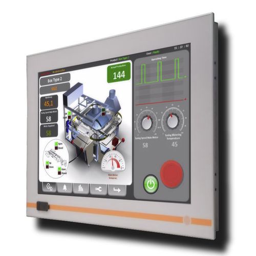 Panel PC con pantalla táctil resistiva de 5 hilos - PSQ122 - PANEL Srl - retroiluminación LED / de LCD / TFT LCD