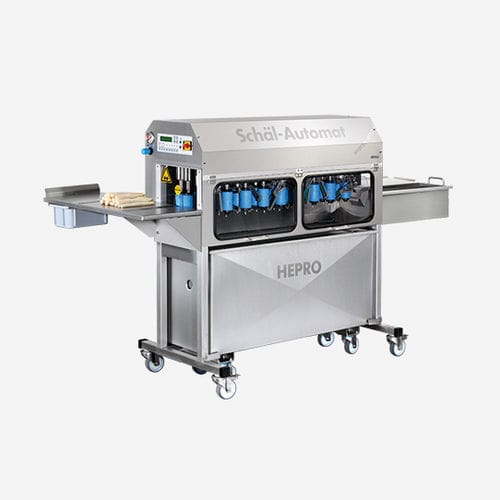 Peladora de espárragos - HSM-180 - Hepro GmbH Maschinen und Spezialgeräte Nahrungsmitteltechnik - de cuchillas / de rodillos / totalmente automática