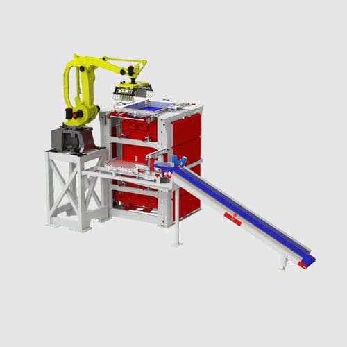 Paletizador robotizado - RoboPal P - Intec - por capas / de cajas / para la industria alimentaria