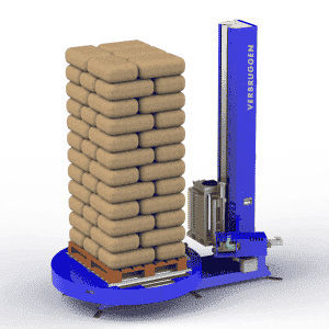 Envolvedora con plataforma giratoria - VTW - Verbruggen Palletizing Solutions - vertical / automática / con freno electromagnético