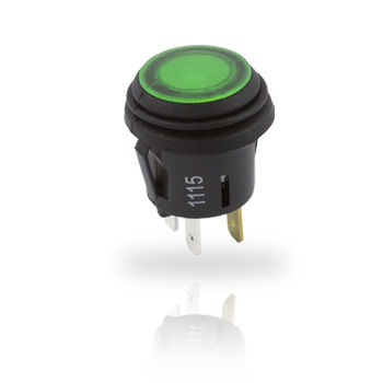 Botón pulsador con luz - KF Series - ZF switches and sensors - de bloqueo / acción momentánea