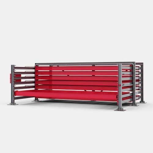 Almacenamiento automático horizontal - V3100 - Voortman Steel Machinery - para altas cargas / compacto