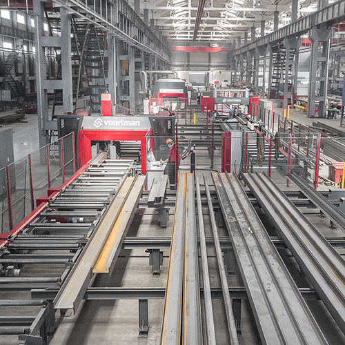 Línea de producción de perfil - MSI - Voortman Steel Machinery - automatizada