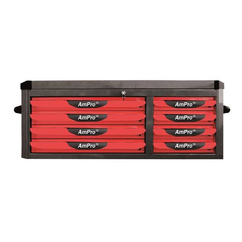 Armario de almacenamiento - T47043 - AmPro Tools Corporation - para instalación en pared / con 8 cajones / de acero inoxidable