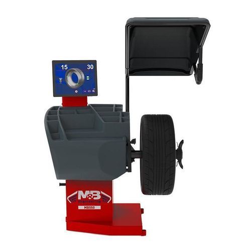 Equilibradora de ruedas para coche - MB550 - M & B Engineering S.r.l. - automática / con pantalla táctil