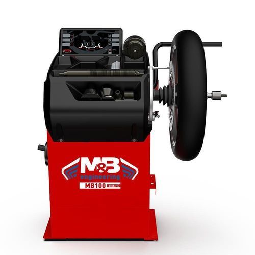 Equilibradora de ruedas para moto - MB100 BIKE HS - M & B Engineering S.r.l. - automática / asistida por ordenador