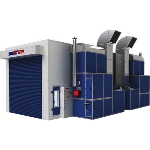 Cabina de pintura cerrada - YS-TB15 - Guangzhou YOKISTAR Co., Ltd. - para vehículos pesados / con filtro / a medida