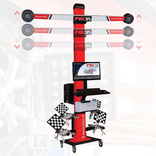 Alineadora de dirección 3D - FOX Auto BoomX Smart Mobile - Manatec Electronics Pvt. Ltd. - para coche / con cámara automática