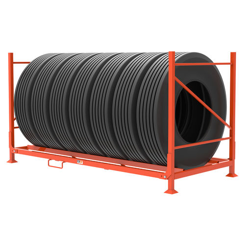 Sistema de estanterías apilable - MER-503 - Martins Industries - con paleta / para neumáticos / de acero