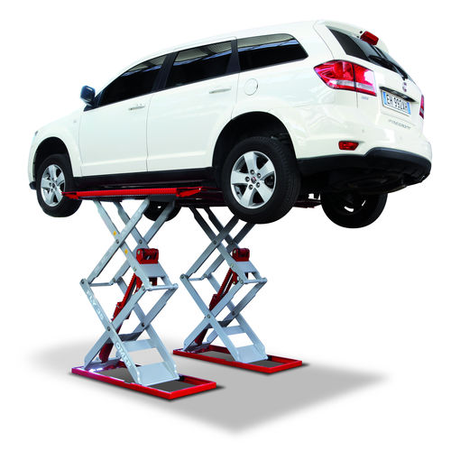 Puente elevador de doble tijera - Fly 35 series - O.ME.R. SpA - 3,5 toneladas / electrohidráulico / para coche
