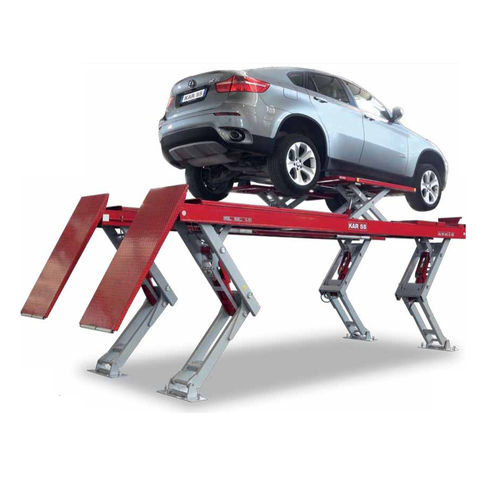 Puente elevador de tijera - Kar 55 - O.ME.R. SpA - electrohidráulico / para coche / con plataforma