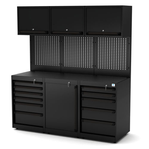 Banco de trabajo de metal - WB-C183P - RO & Co. S.p.A. Keen Space - para taller / con 6 cajones / con 5 cajones