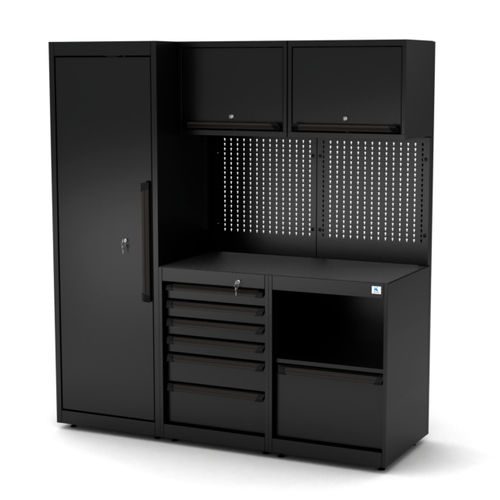 Banco de trabajo de metal - WB-C181P - RO & Co. S.p.A. Keen Space - para taller / con 6 cajones