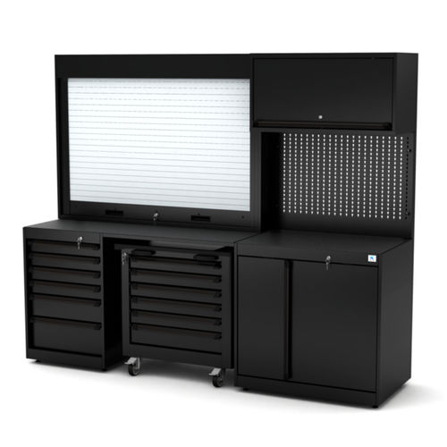 Banco de trabajo de metal - WB-C242P - RO & Co. S.p.A. Keen Space - para taller / con 6 cajones / de 2 puertas