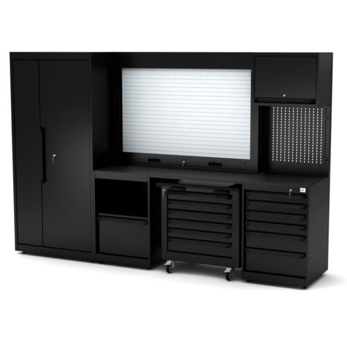 Banco de trabajo de metal - WB-C301P - RO & Co. S.p.A. Keen Space - para taller / con 6 cajones / con puertas dobles