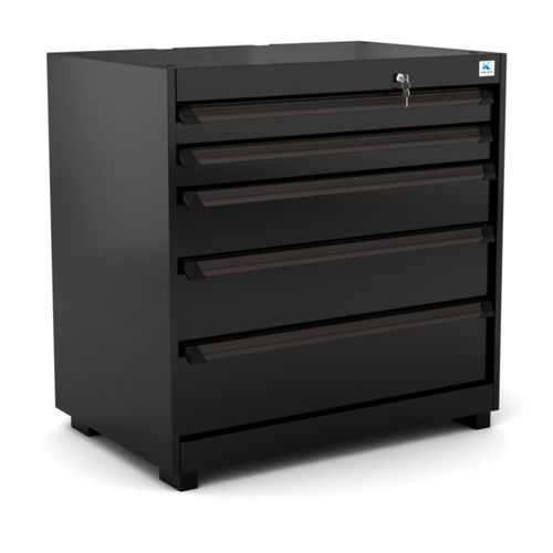 Armario de almacenamiento - WB-DC95.1 - RO & Co. S.p.A. Keen Space - de suelo / con 5 cajones / de aluminio
