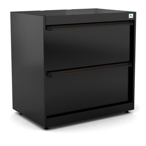 Armario de almacenamiento - WB-WW9.1 - RO & Co. S.p.A. Keen Space - de suelo / con 2 cajones / de aluminio