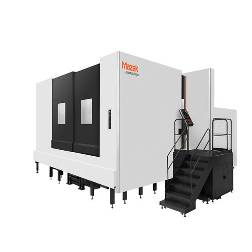 Centro de mecanizado CNC 3 ejes - HCN-Q - Mazak - horizontal / de doble columna / con mesa rotativa