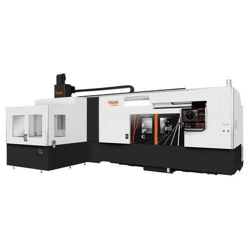 Centro de torneado CNC - MULTIPLEX W - Mazak - 2 ejes / de 2 husillos / 12 herramientas