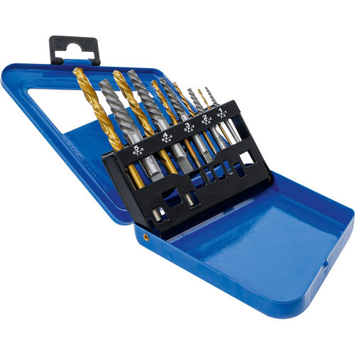 Juego de brocas y machos de roscar monobloque - 6780 - BGS technic KG - multiusos / HSS / con revestimiento