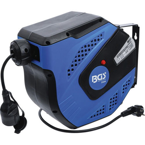 Enrollador de cables - 3324 - BGS technic KG - retráctil / motorizado / con barra de soporte