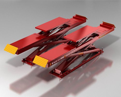 Puente elevador de tijera - ZF-35-D - Battle-Axe Auto Electronic Equipment Co., Ltd. - hidráulico / para coche / 220V