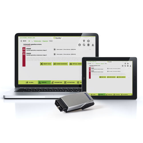 Sistema de diagnóstico WiFi - CONNEX 2 Smart - Brain Bee S.p.A. - Bluetooth / lectura del número de bastidor / transmisión