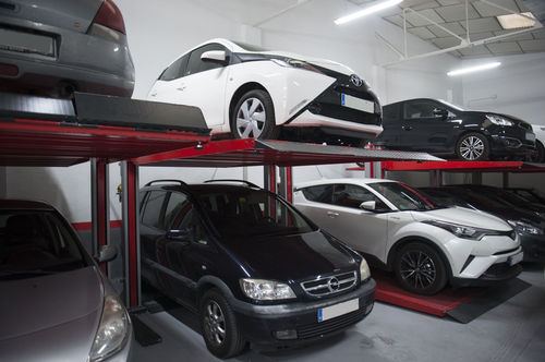 Plataforma para coches 2 niveles - 13133M - Cascos Maquinaria, S.A.