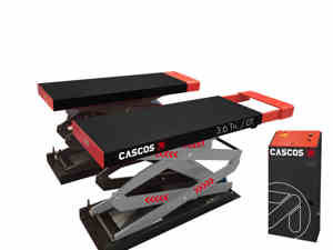 Puente elevador de doble tijera - 3600 Ext - Cascos Maquinaria, S.A. - hidráulico / para coche / 400V
