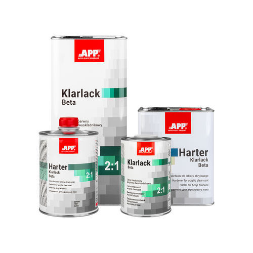 Barniz de acabado - Klarlack Beta 2:1+Harter - APP sp. z o.o. - bicomponente / de fibra acrílica / para carrocería