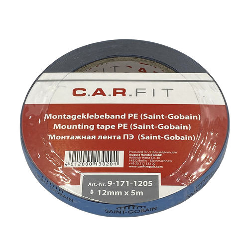 Cinta adhesiva montaje - 9-171 series - August Handel GmbH - CARFIT - de fijación / de polietileno / negra