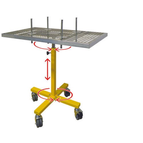Mesa rotativa para aplicaciones de pintura - Twister - B-TEC GmbH - manual / horizontal / vertical