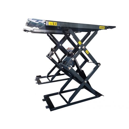 Puente elevador de tijera - 9815M - KROFtools Professional Tools - 3 toneladas / hidráulico / para coche