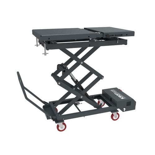 Puente elevador de tijera - 9839 - KROFtools Professional Tools - electrohidráulico / 220V / con plataforma