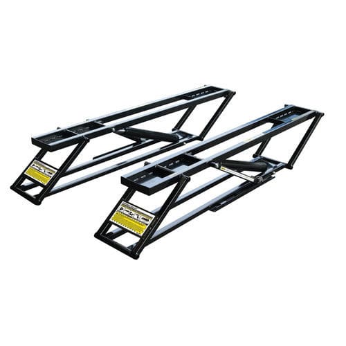 Puente elevador de tijera - 9812 - KROFtools Professional Tools - 2,5 toneladas / hidráulico / electrohidráulico
