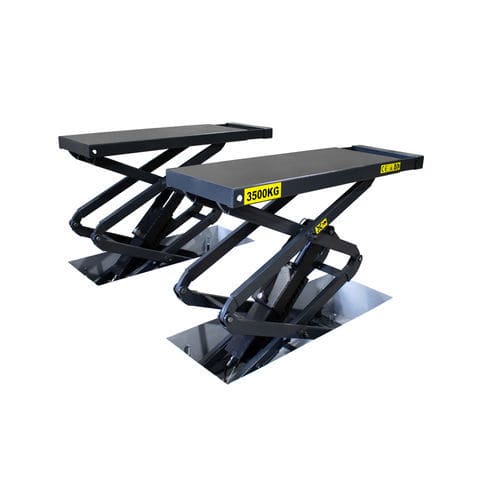 Puente elevador de tijera - 9810MO - KROFtools Professional Tools - 3,5 toneladas / hidráulico / electrohidráulico