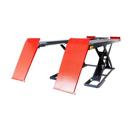 Puente elevador de tijera - 9833 - KROFtools Professional Tools - 4 toneladas / hidráulico / neumático