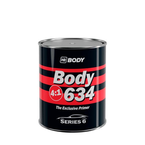 Imprimación de fibra acrílica - 634  - HB BODY S.A. - para metal / para aplicaciones automóviles / gris