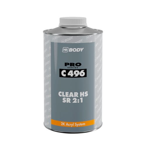 Barniz de fibra acrílica - C496  - HB BODY S.A. - para aplicaciones automóviles / transparente