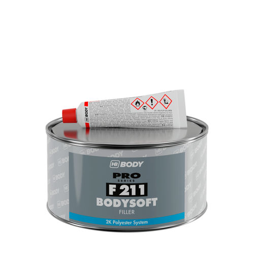 Masilla de poliéster - F211  - HB BODY S.A. - para madera / para automóvil / para trabajo del metal