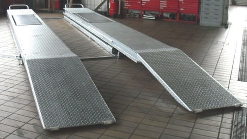 Plataforma elevadora de tijera estacionaria - SHB-Safelift- 4.2 - Sherpa Autodiagnostik GmbH - hidráulica / de taller