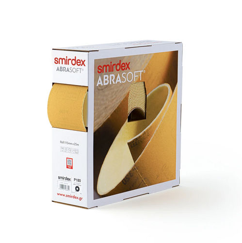 Rodillo abrasivo de óxido de aluminio - 135sp - Smirdex SA - de papel / resina / para carrocería
