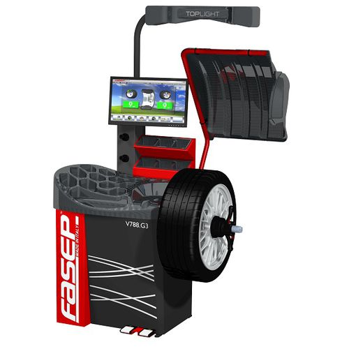 Equilibradora de ruedas para coche - V788.G3 Cayman - FASEP 2000 SRL - para camiones / automática