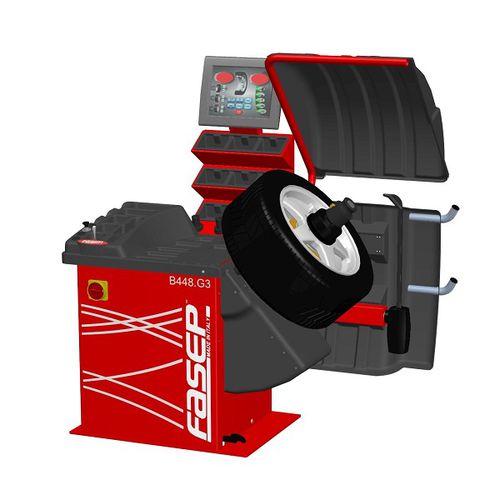 Equilibradora de ruedas para coche - B448 Tilt - FASEP 2000 SRL - para camiones / automática