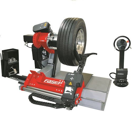 Desmontadora de neumáticos para camiones - RGU566E - FASEP 2000 SRL - para vehículo agrícola / superautomática / horizontal