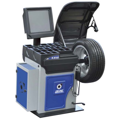 Equilibradora de ruedas para coche - S 850 - GIULIANO INDUSTRIAL S.p.A. - automática / con pantalla táctil