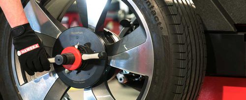 Equilibradora de ruedas para camiones - Haweka AG - para coche