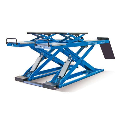 Puente elevador de tijera - Power UP50 series - HTC srl - 5 toneladas / electrohidráulico / para coche