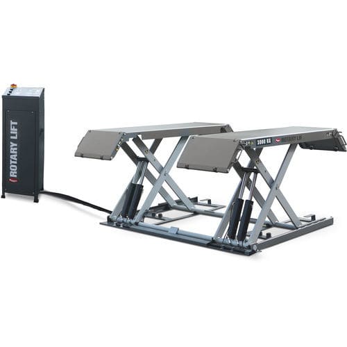 Puente elevador de tijera - XS30N-CAT - BlitzRotary GmbH - 3 toneladas / electrohidráulico / para coche