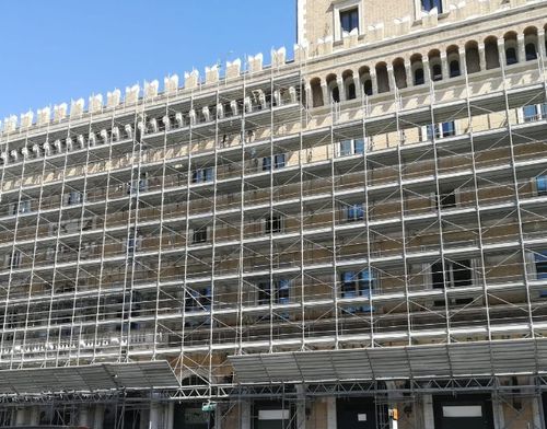 Andamio fijo - Ceta Spa - de fachada / modular / con escalera